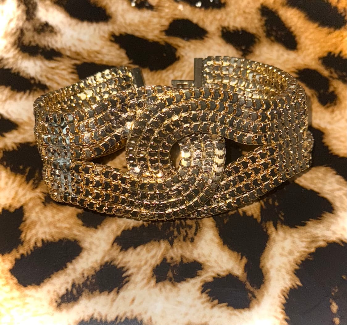 시부야 갸루 골드 체인 밧줄 뱅글 팔찌 상품이미지1