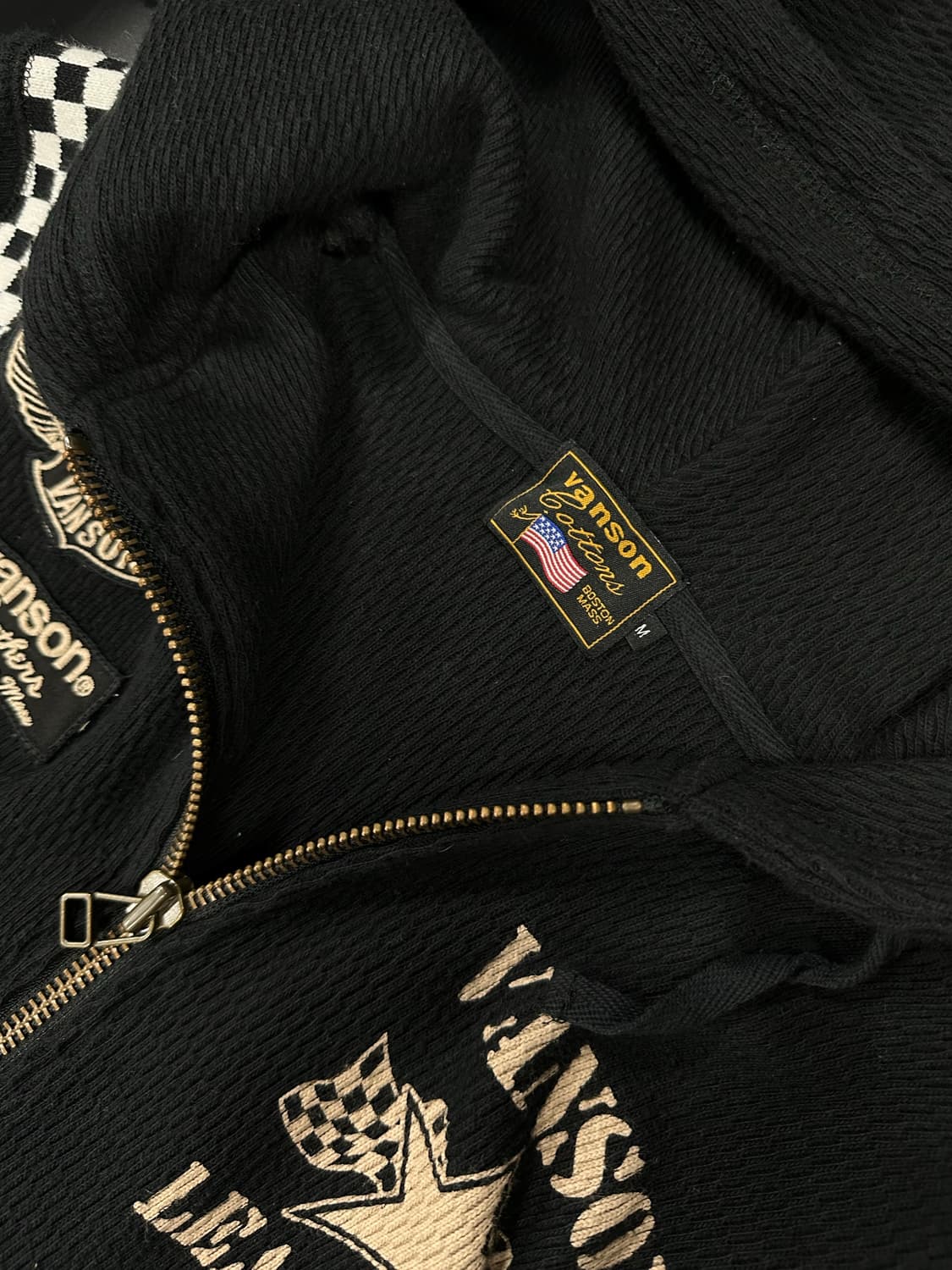 벤슨 래더스 체크 집업 백로고 후디 상품이미지5