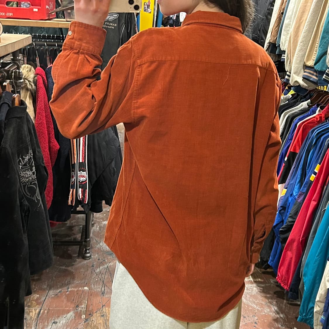 [HI] 칼하트 코듀로이 긴팔셔츠 딥오렌지 상품이미지5