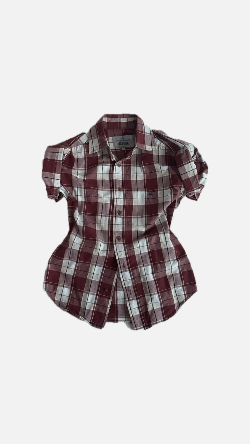 비비안웨스트우드 빈티지 체크 셔츠 반팔 vivienne Westwood 상품이미지1