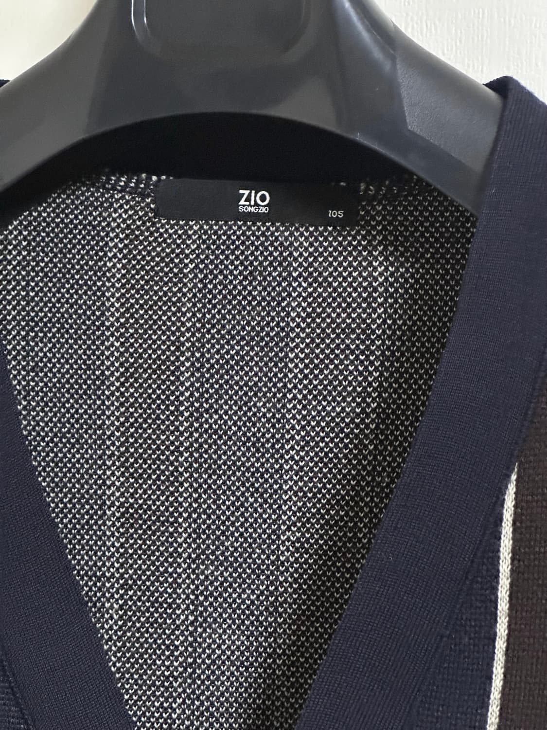 새상품급 / 지오송지오 스트라이프 가디건 네이비/105 상품이미지4