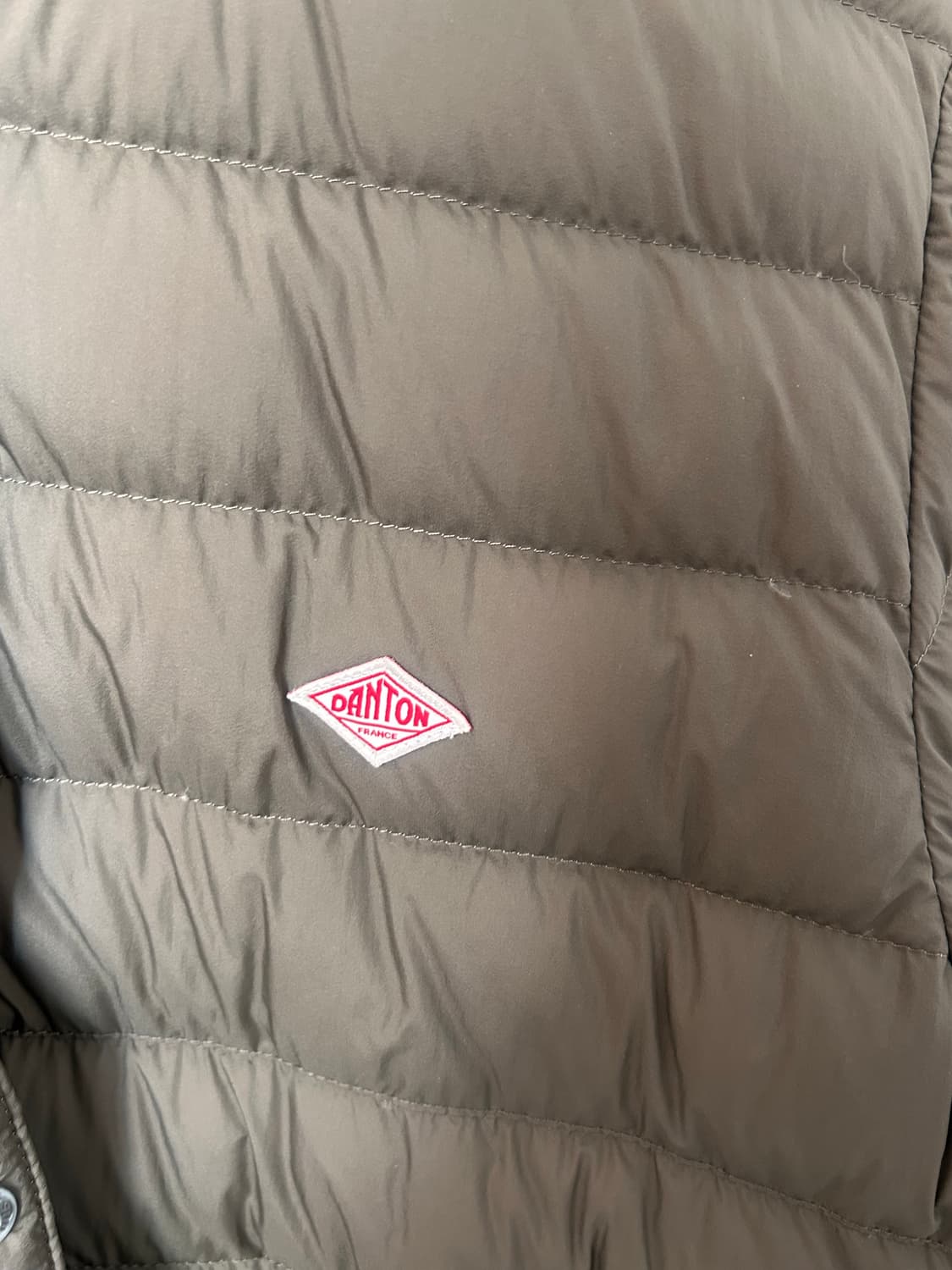 단톤 이너 크루넥 자켓 올리브 상품이미지3