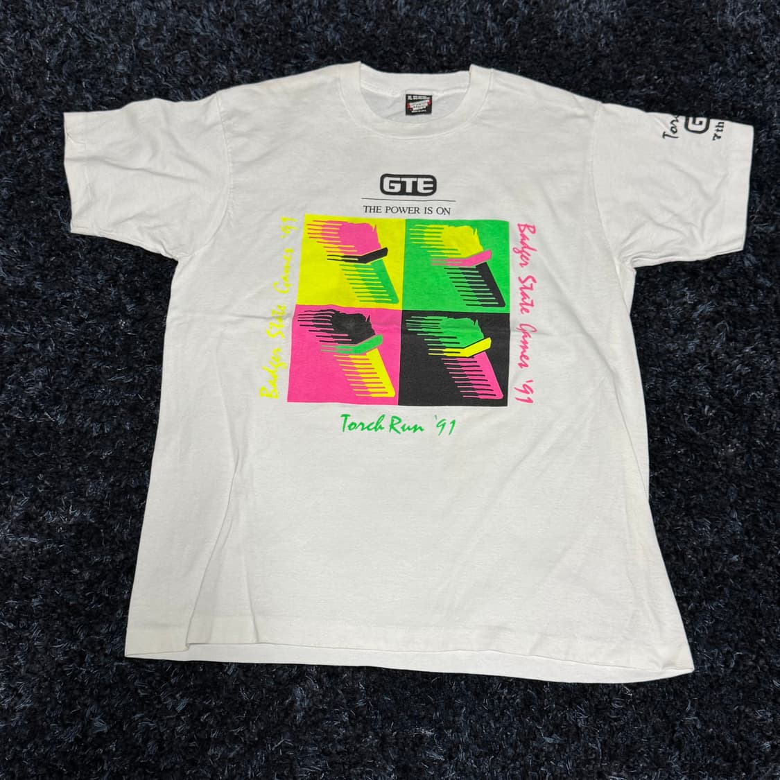 91년도 Torch Run 성화봉송 t-shirt 상품이미지1
