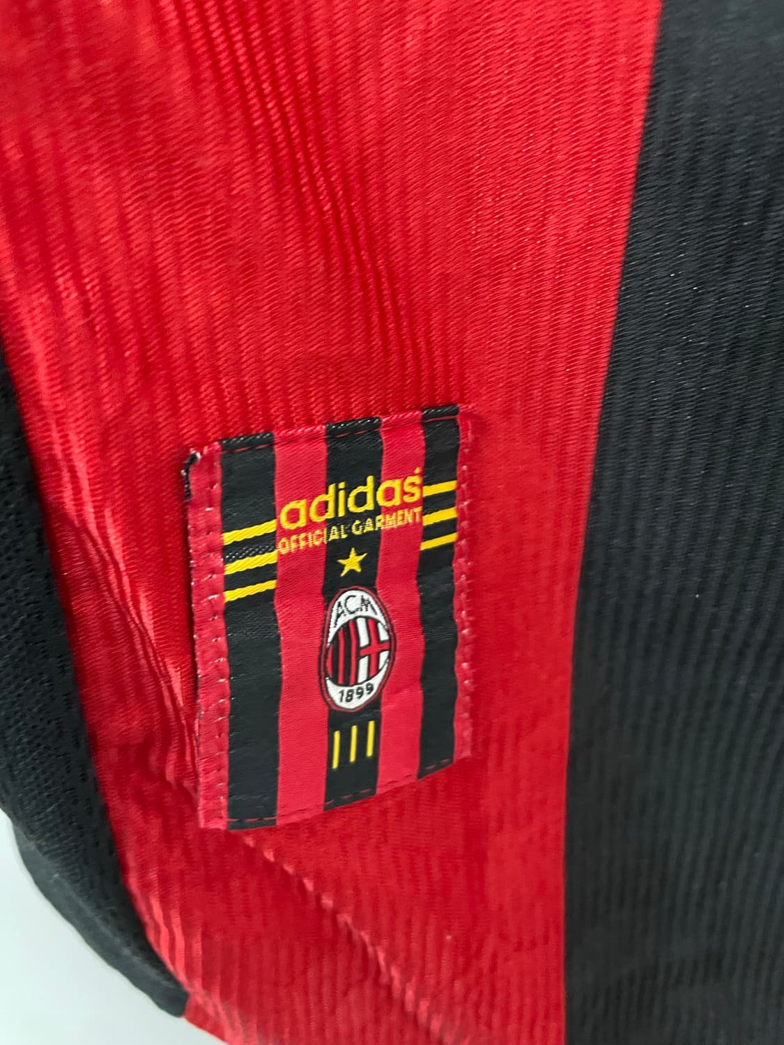 아디다스 98-99 AC밀란 레오나르두 아라우주 홈 반팔 유니폼H2238 상품이미지4
