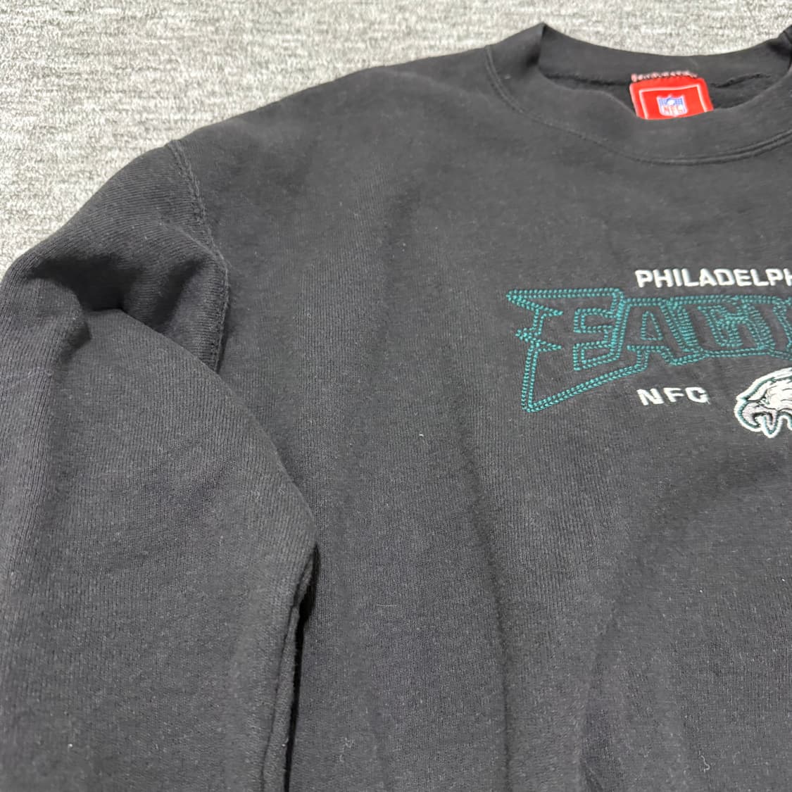 ★   미국 빈티지  NFL 이글스 스웻셔츠 | 상태 좋음 | 블랙 상품이미지2