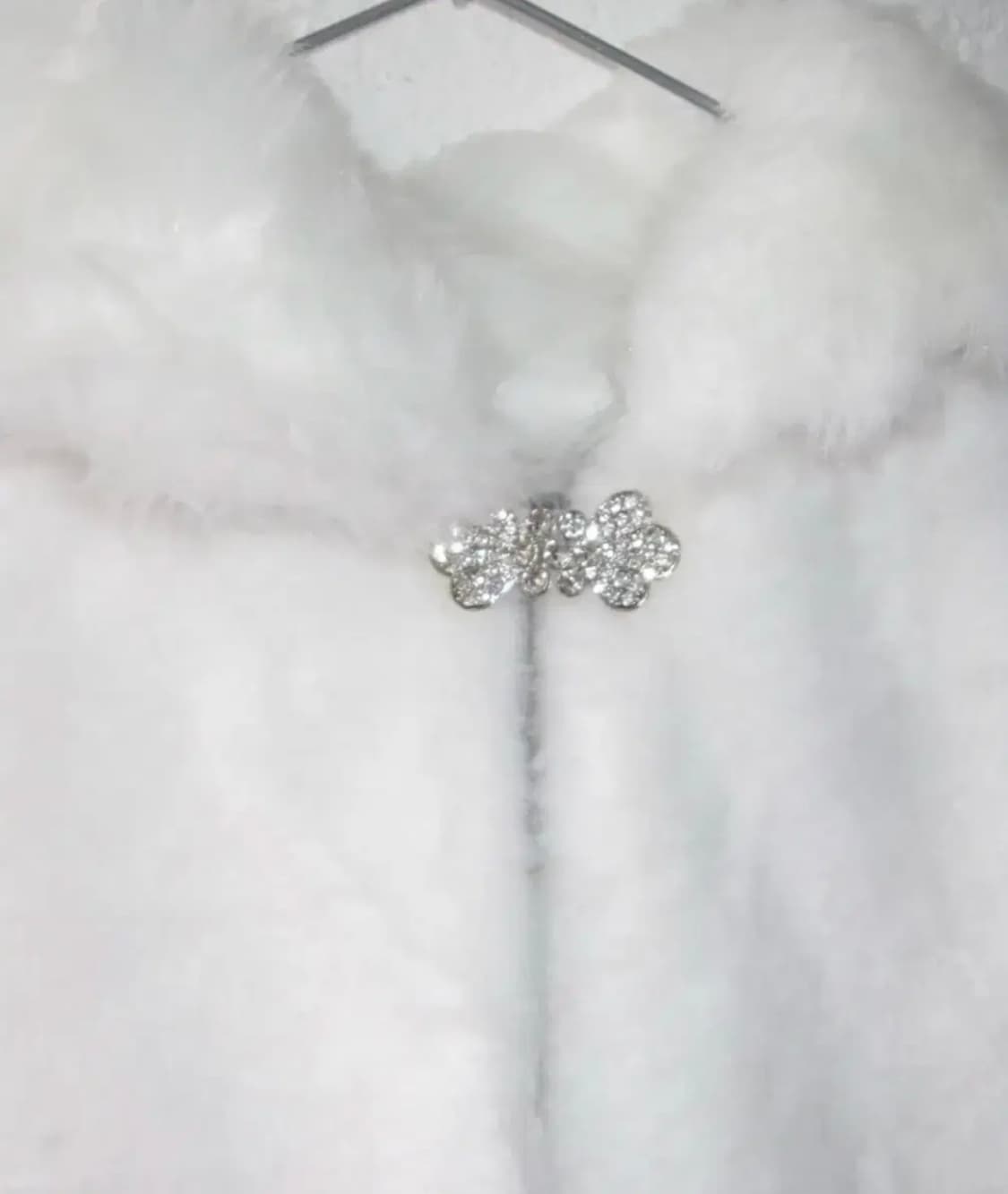 빈티지 화이트 퍼 케이프 망토 판초 상품이미지2