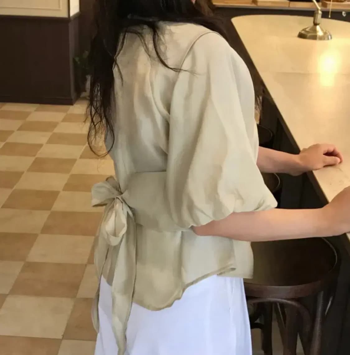 puff blouse set 퍼프 뷔스티에 세트 {새상품} 상품이미지3