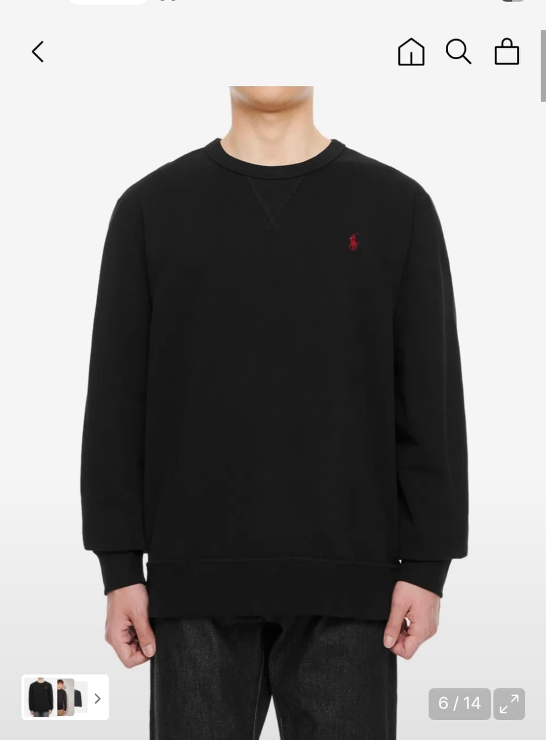 폴로 랄프 로렌 블랙 맨투맨 상품이미지1