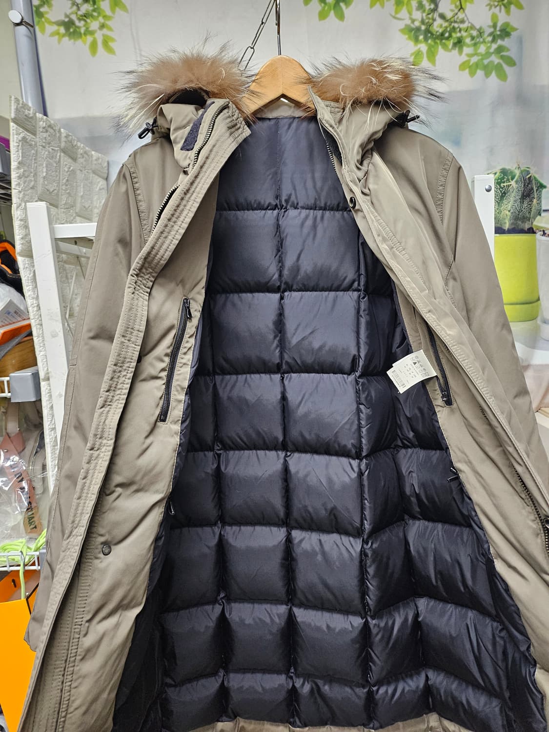 솔리드옴므 남성패딩 105 은여우털 구스패딩 XD57 상품이미지6