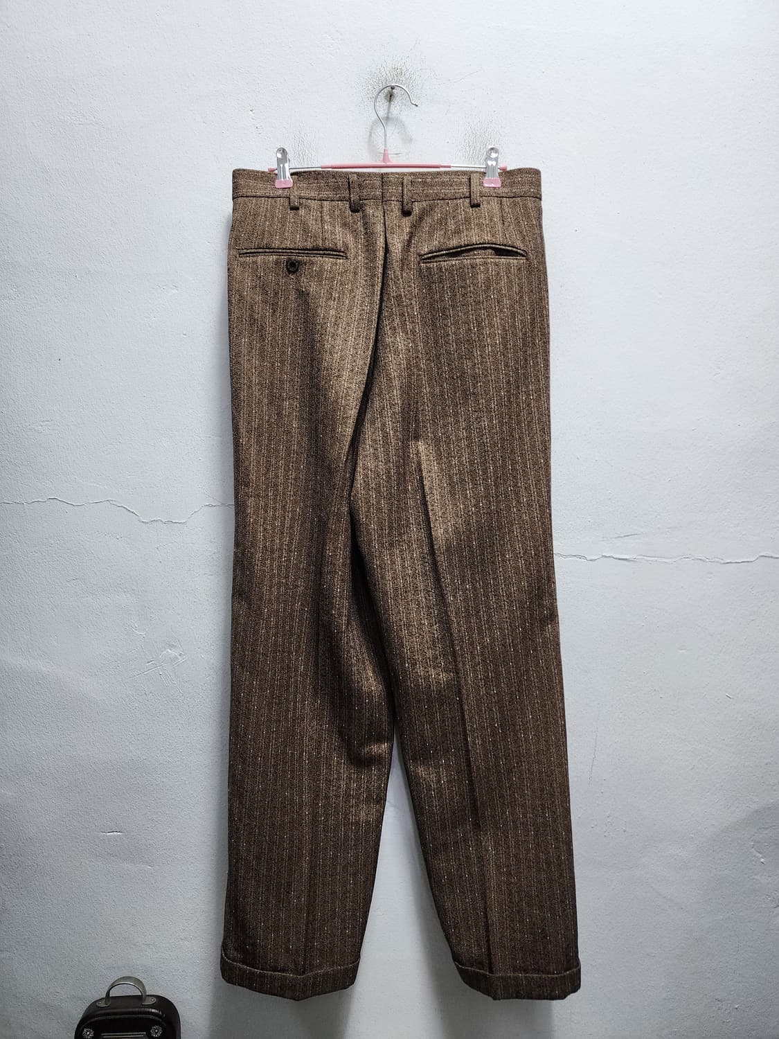 90s DANPOL 덴폴 모직 투턱 와이드 슬랙스  상품이미지2