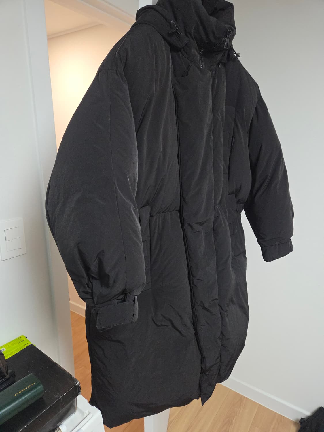 송지오옴므 헤비 벌룬 구스다운 롱패딩 블랙 48 상품이미지2