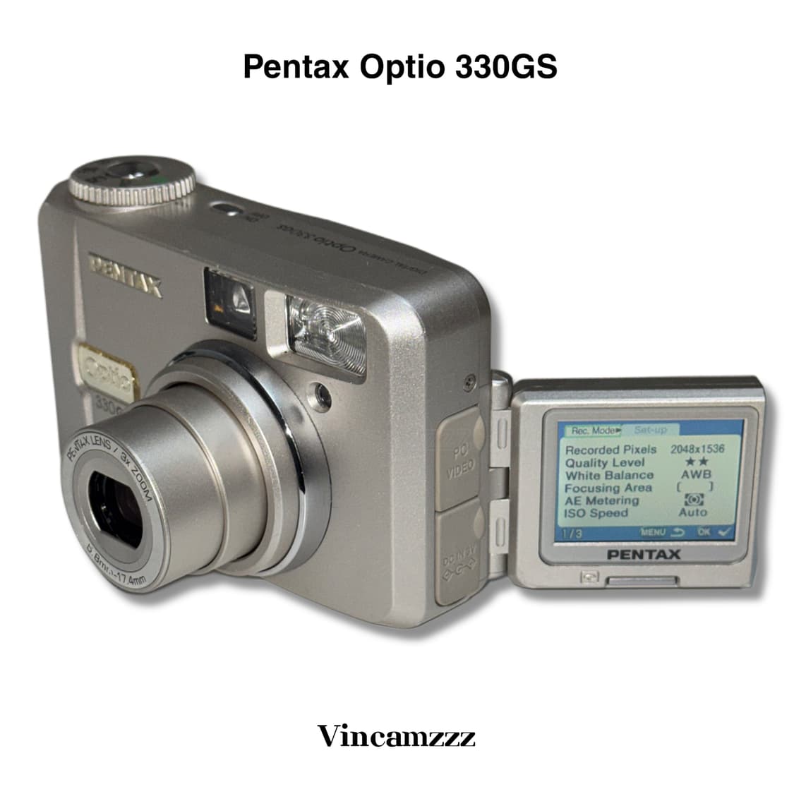 [레어] Pentax 펜탁스 OPTIO 330GS (셀피가능) 상품이미지2