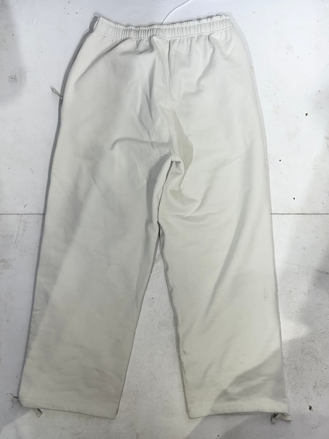 나이키 nrg 아이보리 와이드 안감 기모 화이트 추리닝 바지 L 상품이미지5