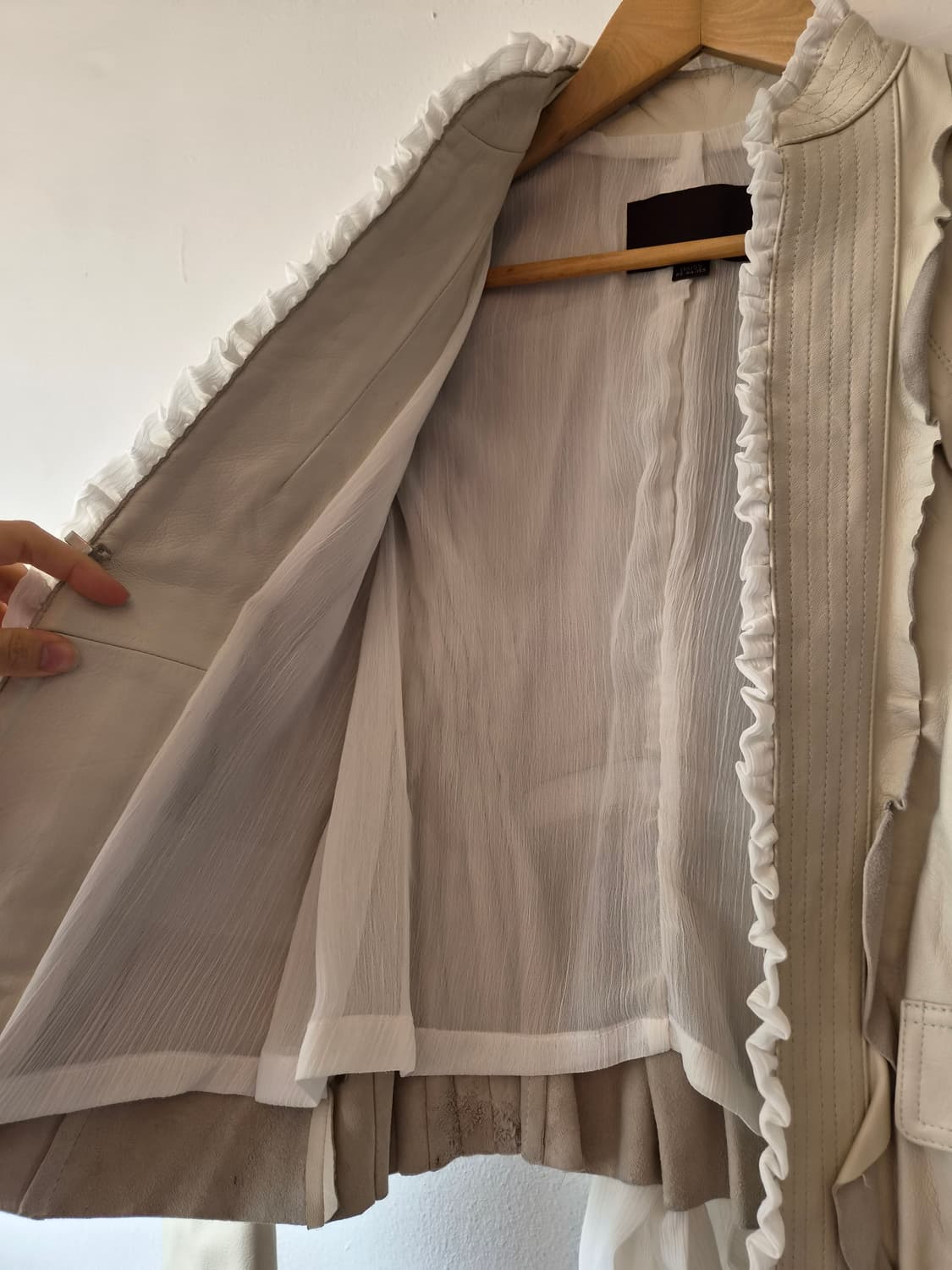 North Beach 여성 프릴양가죽자켓 M55사이즈 상품이미지4