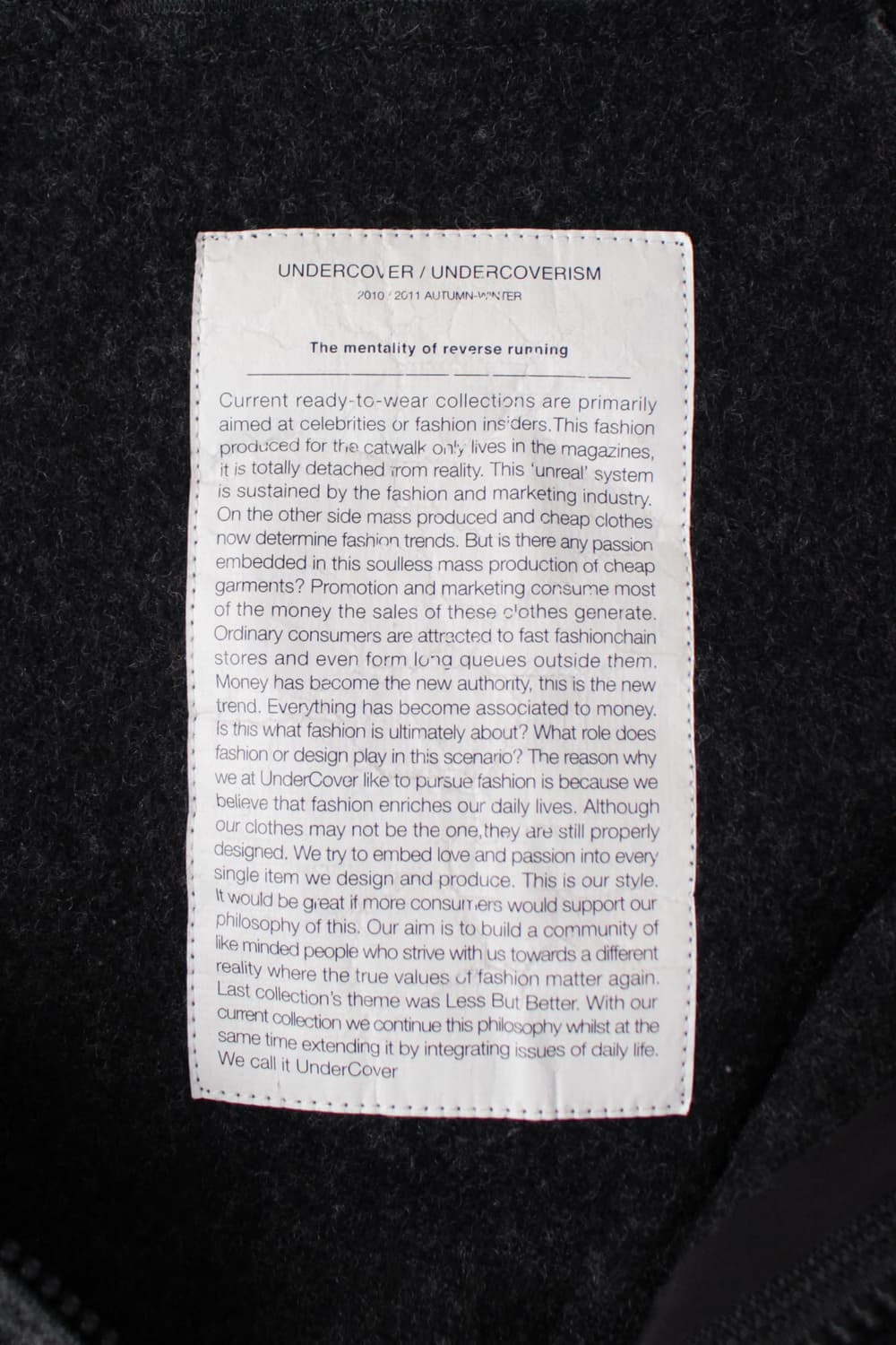 UNDERCOVER 2010FW 상품이미지8