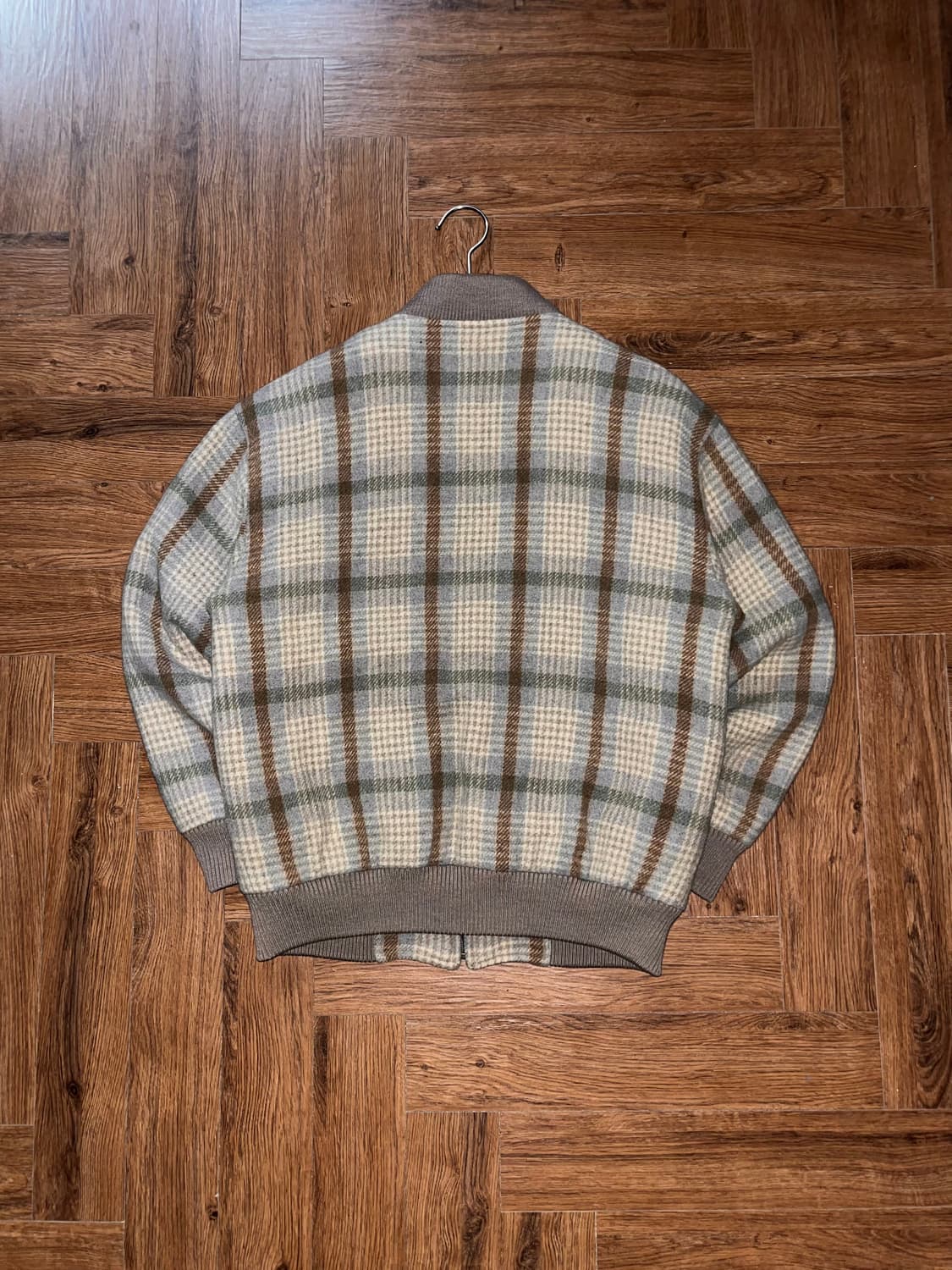 라코스테 체크 모직 블루종 상품이미지6