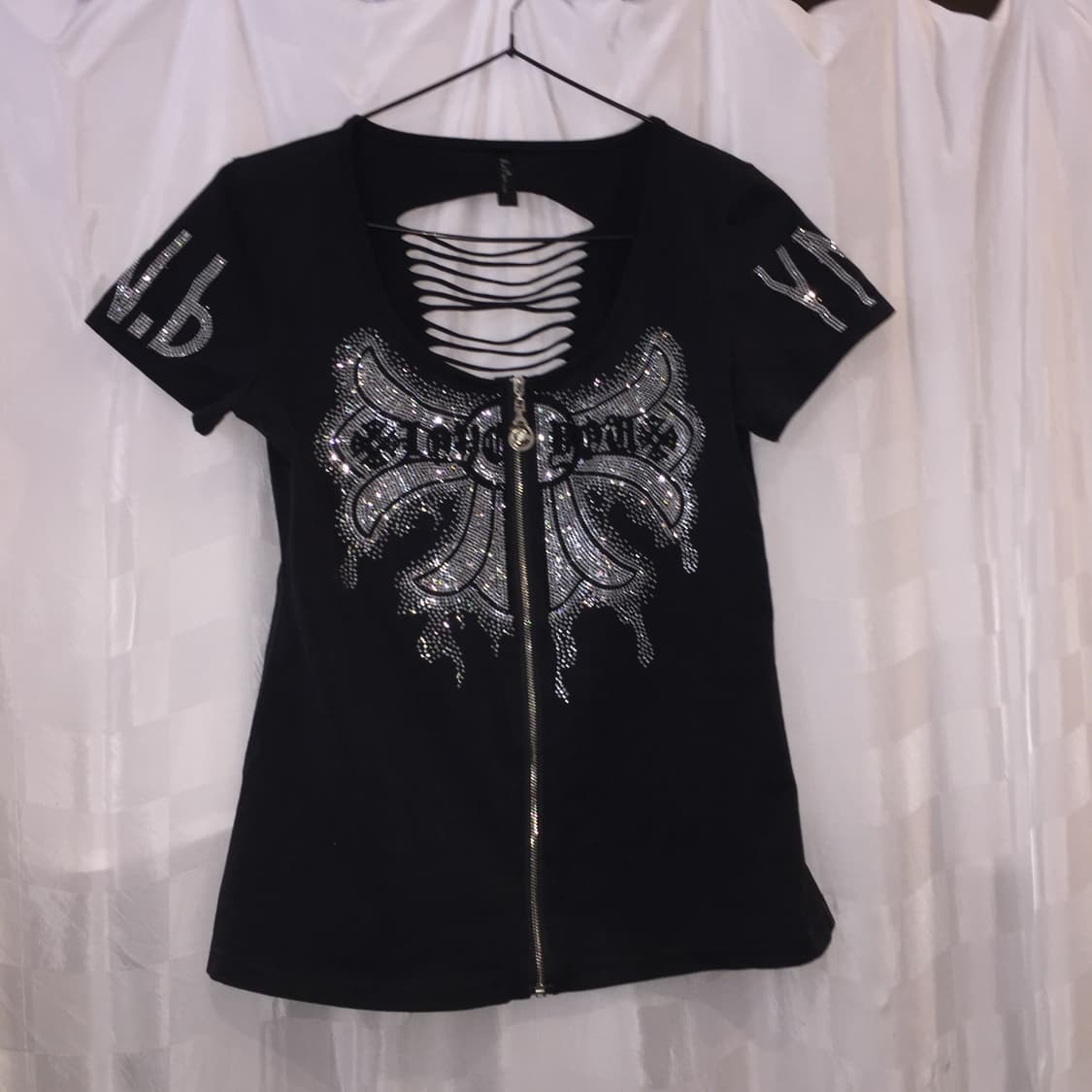 Red Pepper 갸루 펑크 핫픽스 반팔 집업 상품이미지1