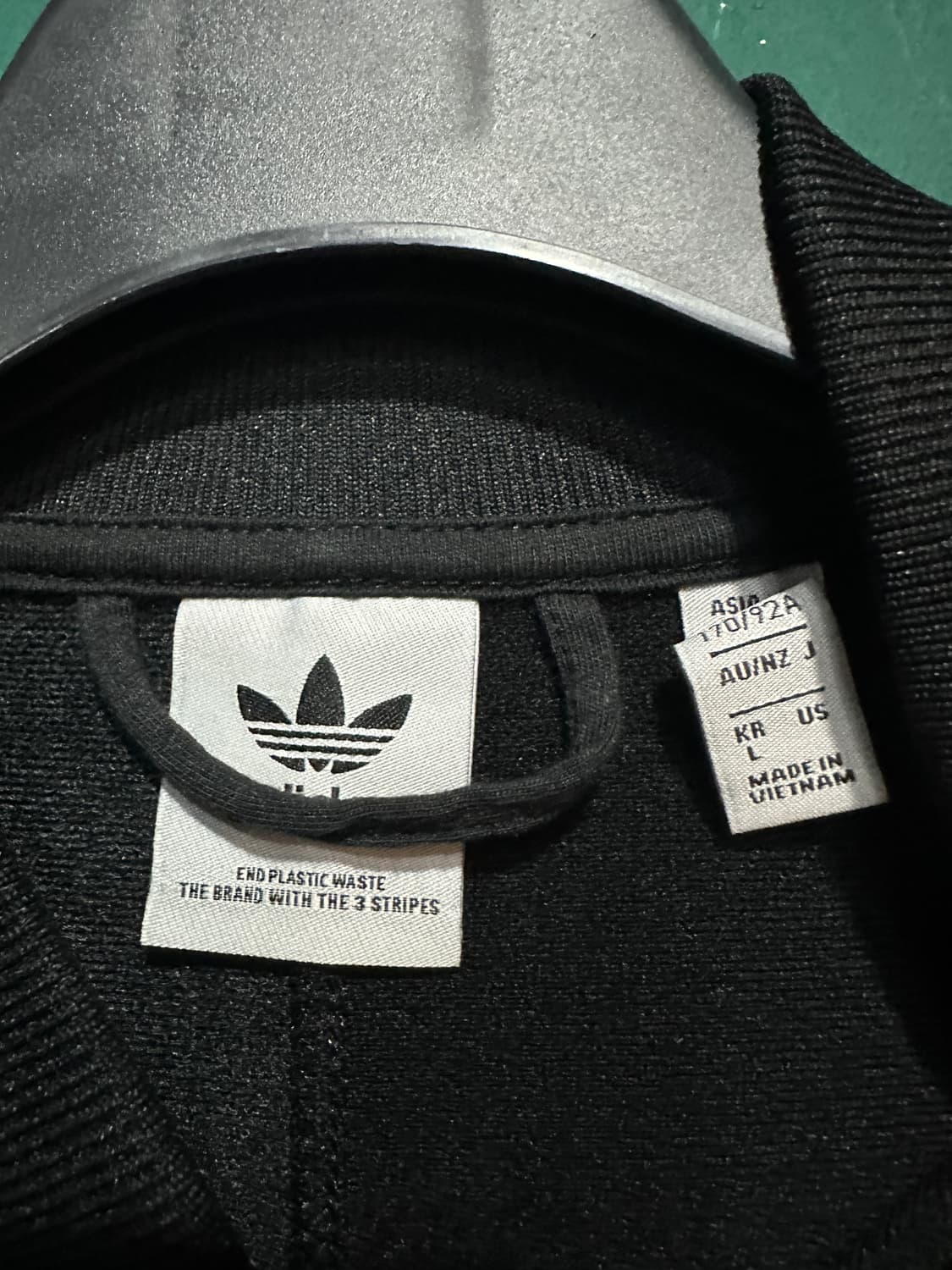 아디다스 크롭 트랙탑져지 블랙L 상품이미지4