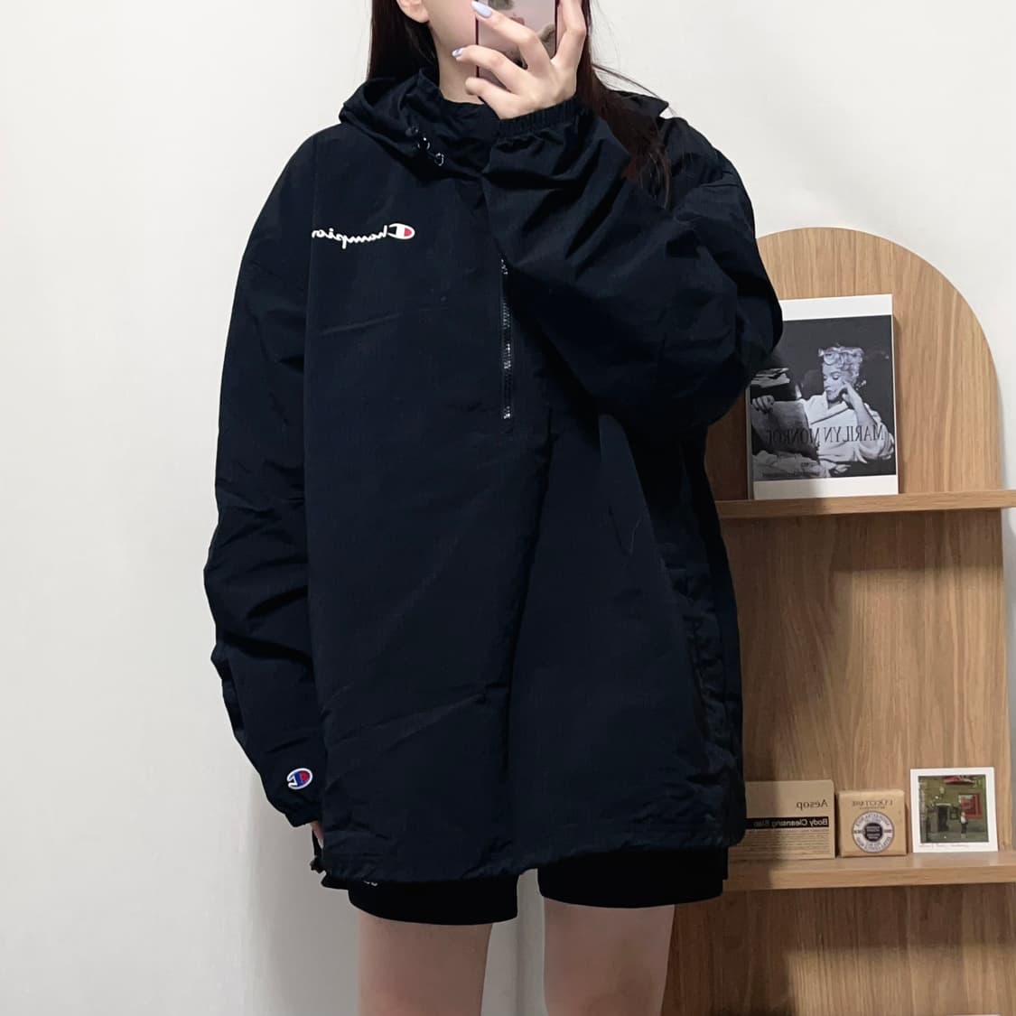 [정품] 챔피온 블랙 병아리 아노락 [ XL ] 상품이미지3