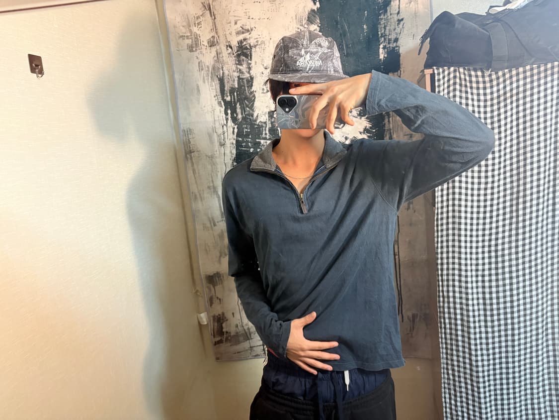 Kurasufuku half zip-up t-shirt 상품이미지1