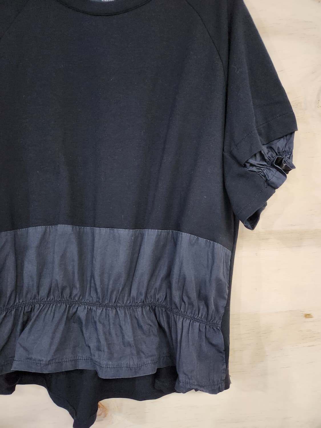 602) VISIT 셔링포인트 반팔티 상품이미지3