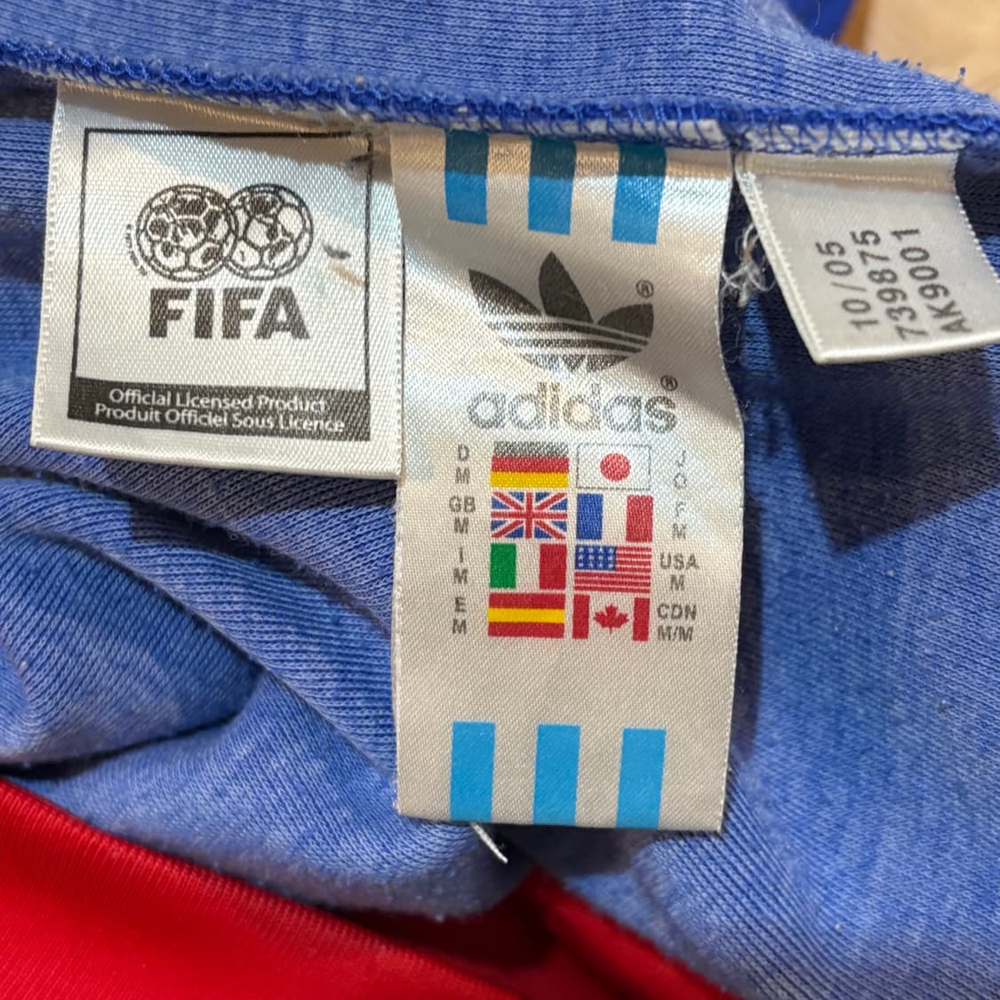 M 아디다스 프랑스 국대 블루 트랙탑  상품이미지5