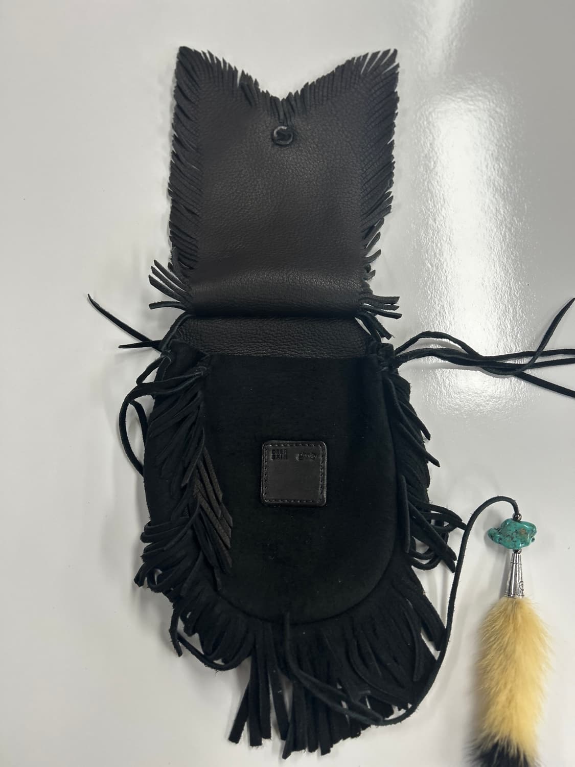 goros 고로스 블랙 디어스킨 메디슨 웨이스트백 상품이미지6