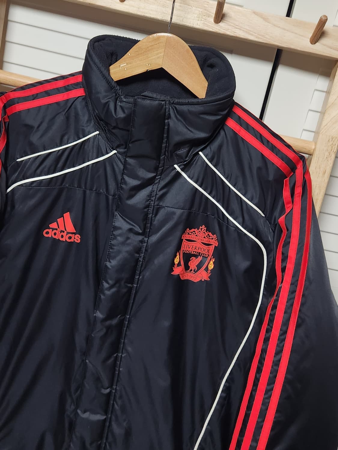 아디다스 리버풀 10-11 스탠다드 벤치 코트 패딩 점퍼 자켓 상품이미지5