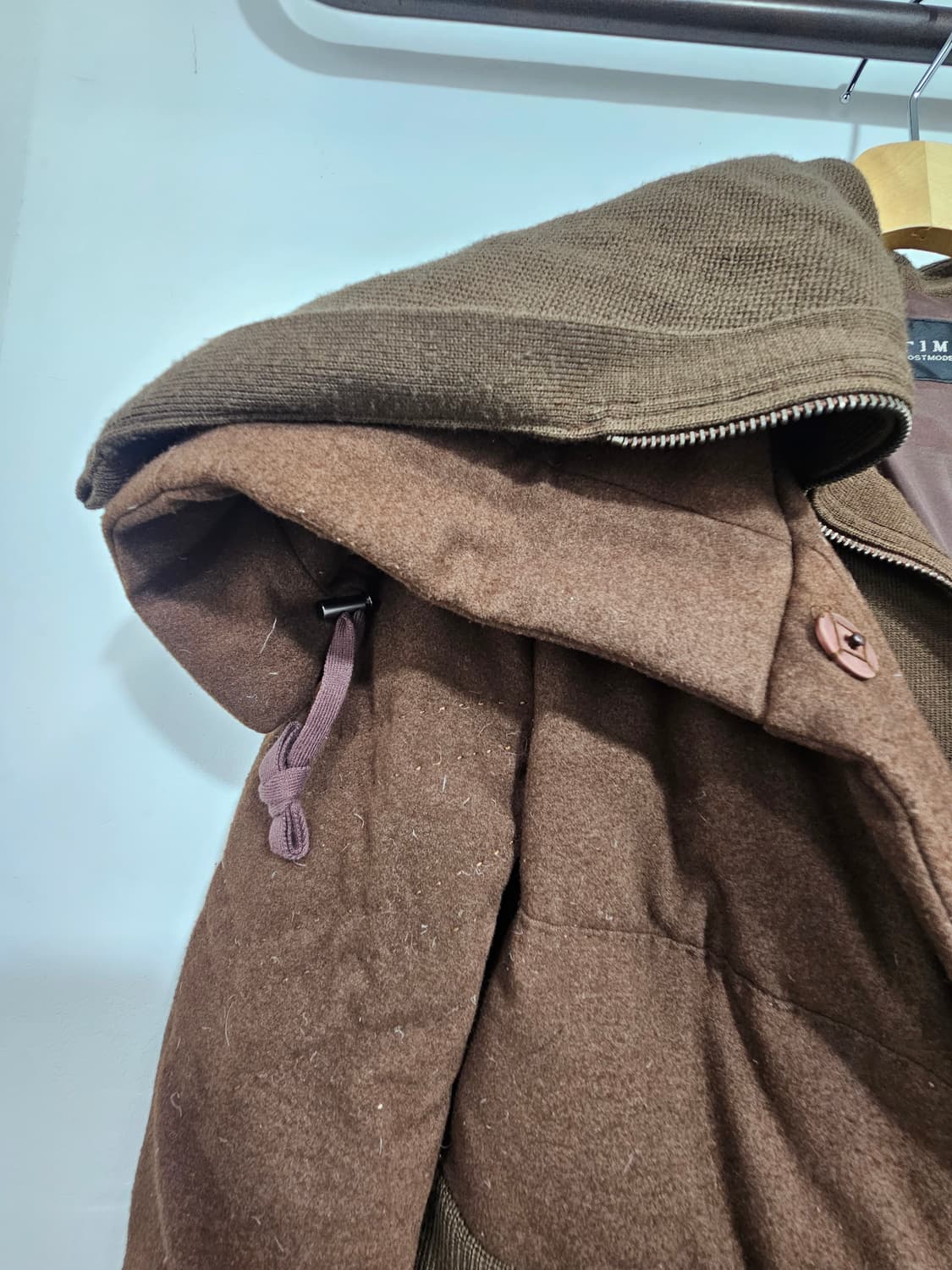 타임(TIME) 다운패딩 코트 브라운 상품이미지7