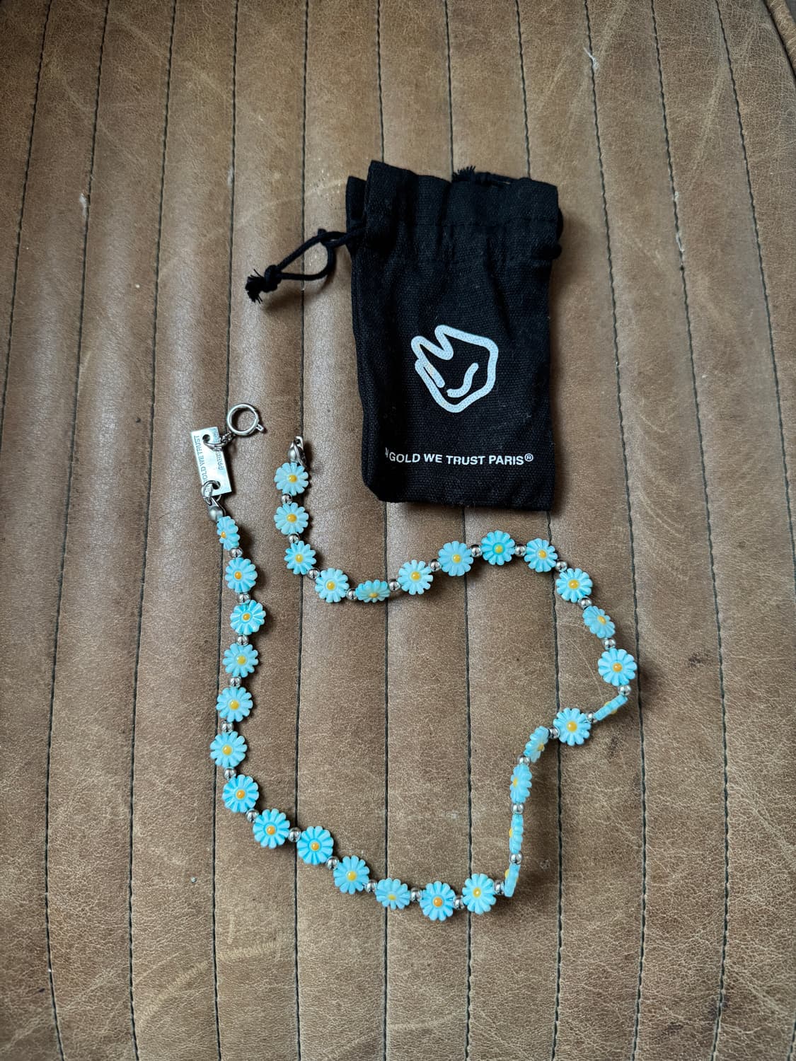 in gold we trust Paris 플라워 비즈 목걸이 상품이미지1
