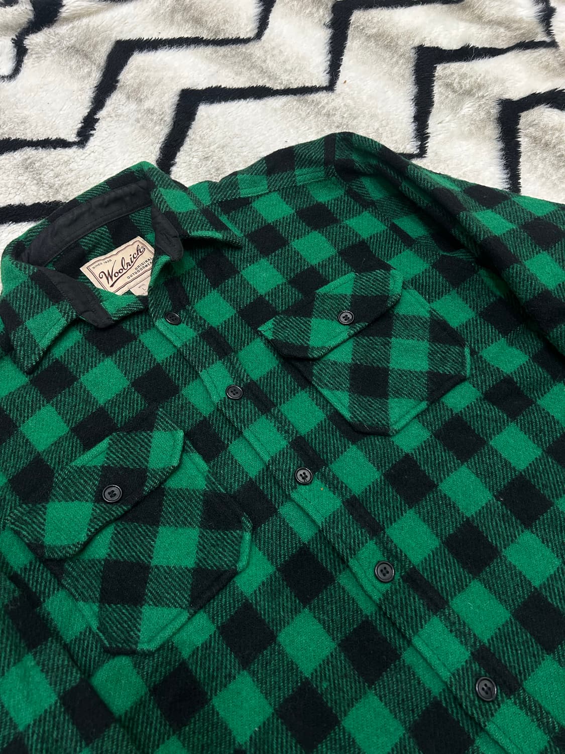 [L]울리치 80s 버팔로 울 투포켓 체크셔츠 상품이미지1