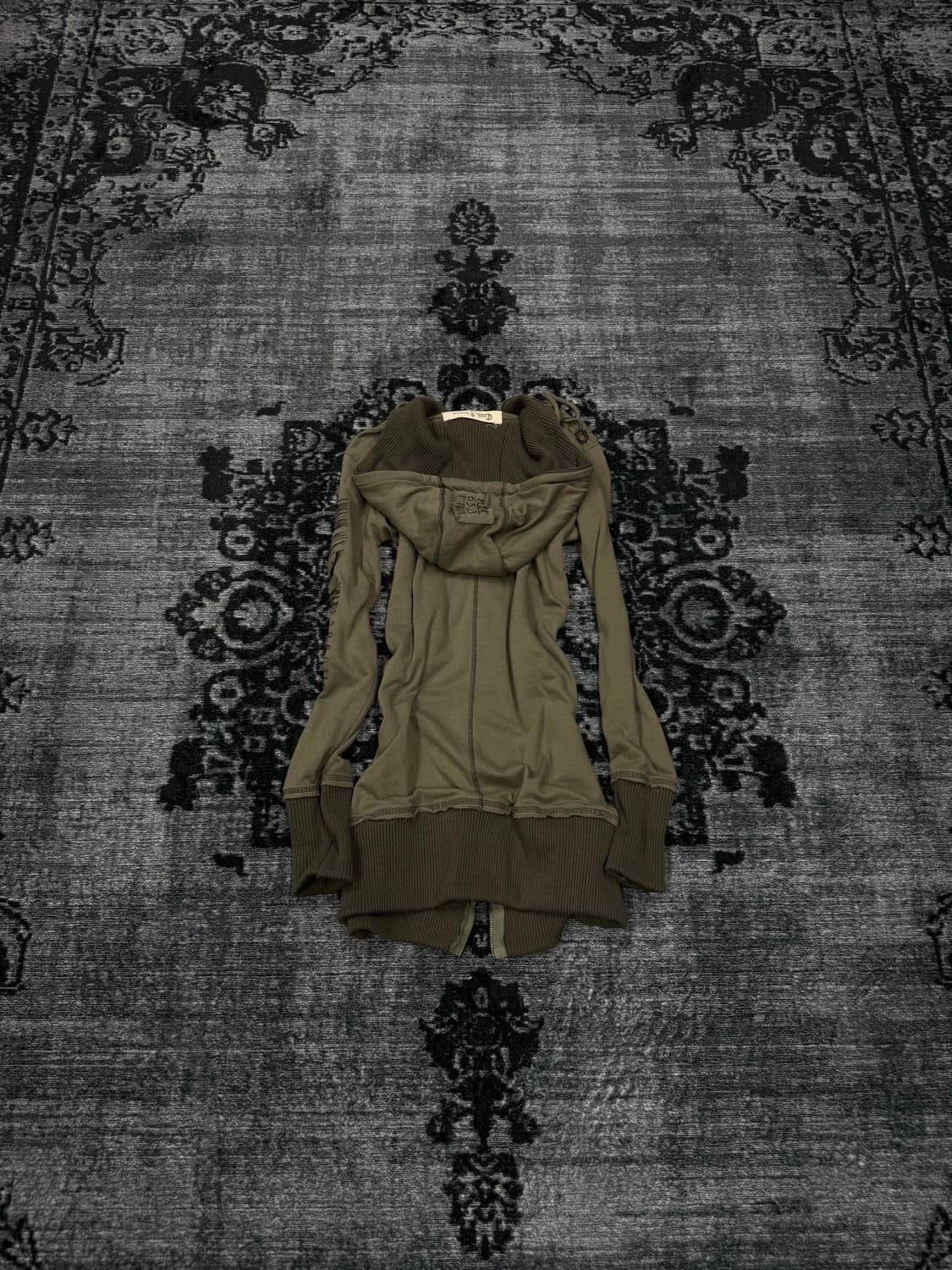 Cook jeans 00s y2k khaki grunge hoodie 상품이미지7