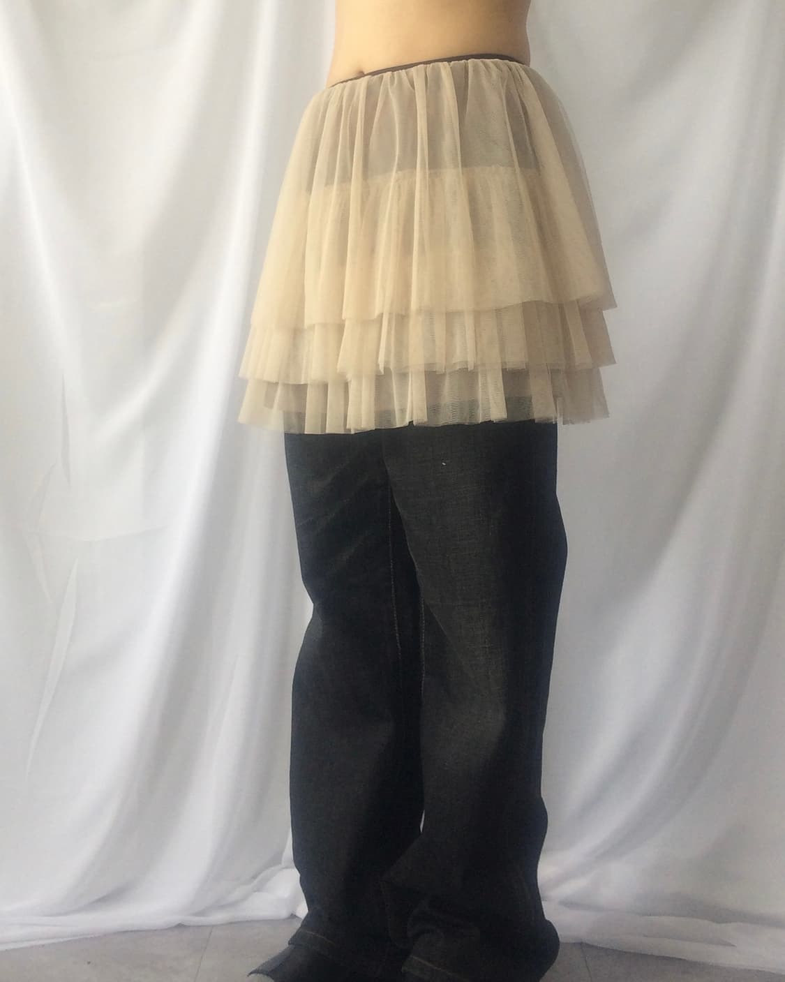 Lace layer mini skirt 상품이미지5