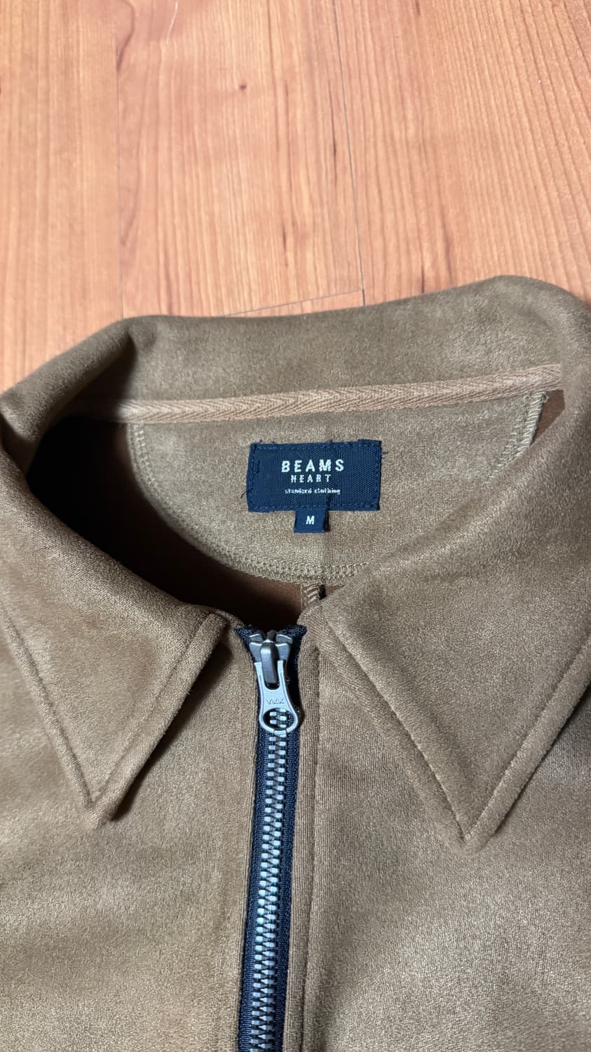 빔즈 하트 스웨이드 집업 자켓 상품이미지3