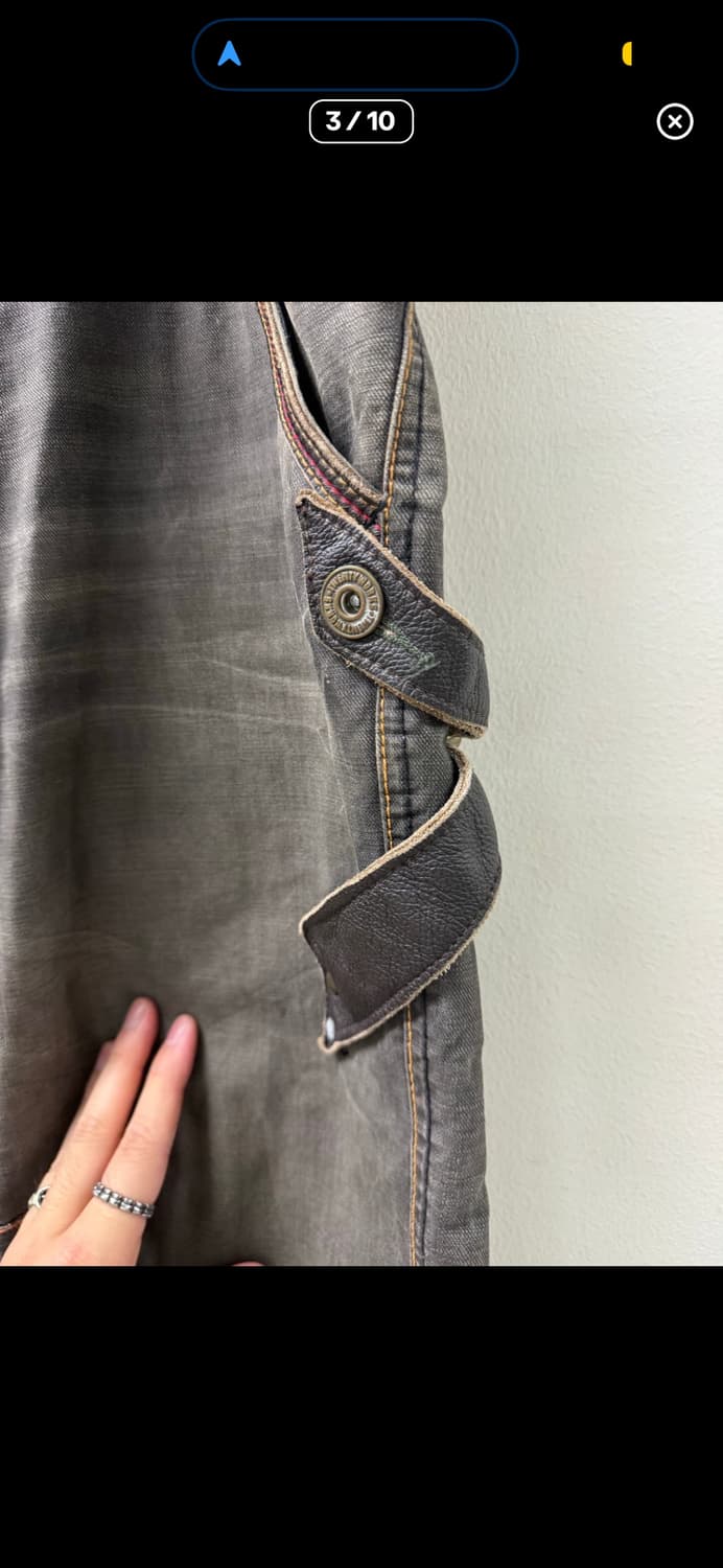 일본 레더 벨트 디테일 반바지 상품이미지4