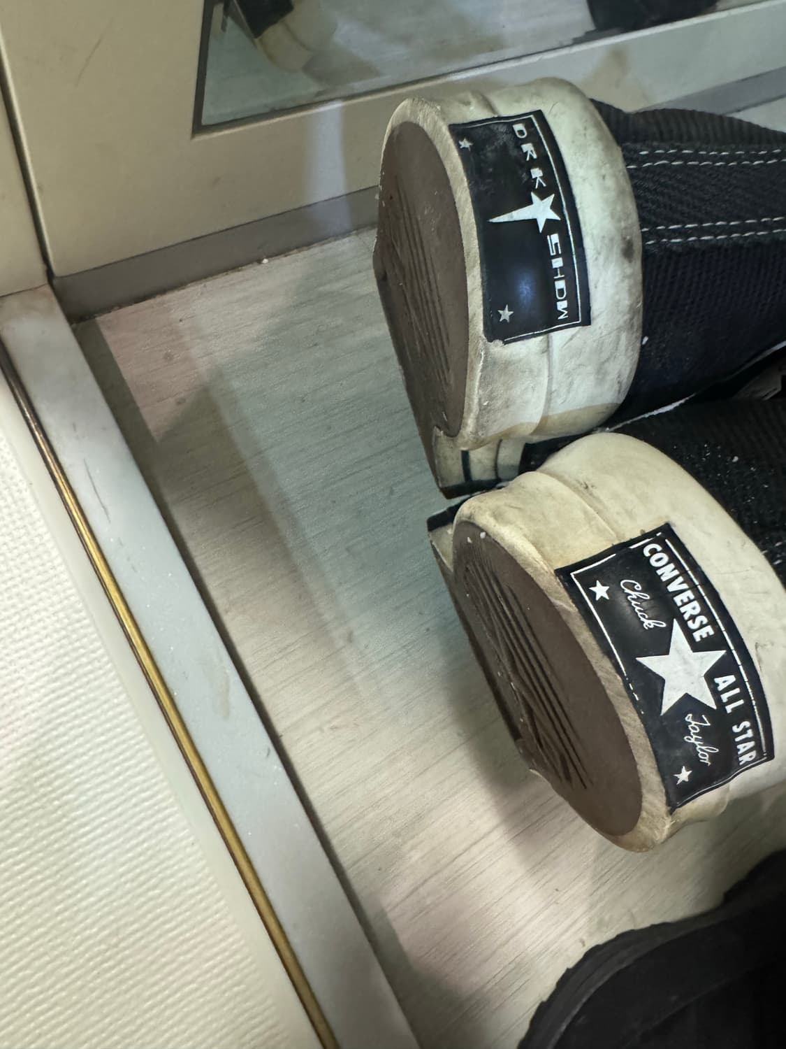 릭오웬스 터보다크 척 70 하이 블랙 캔버스 상품이미지4