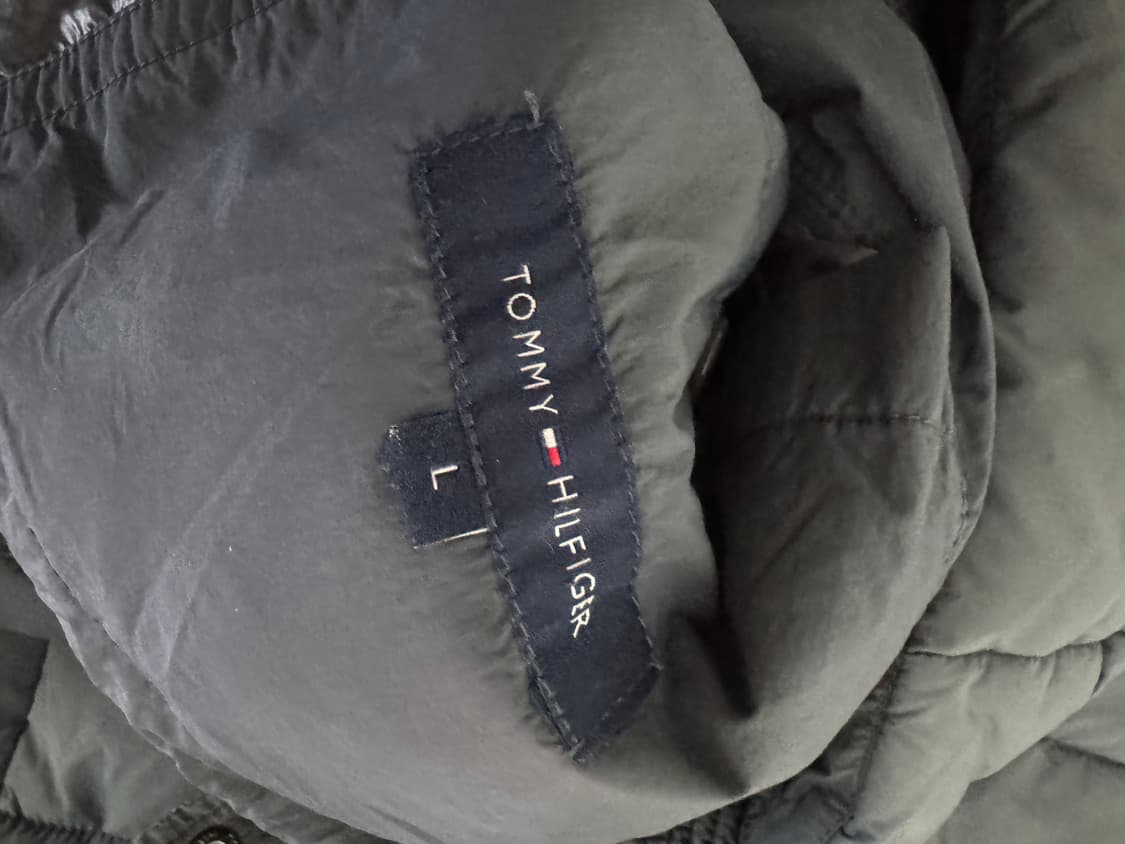 타미힐피거 빈티지 그레이 패딩 조끼 L 상품이미지4