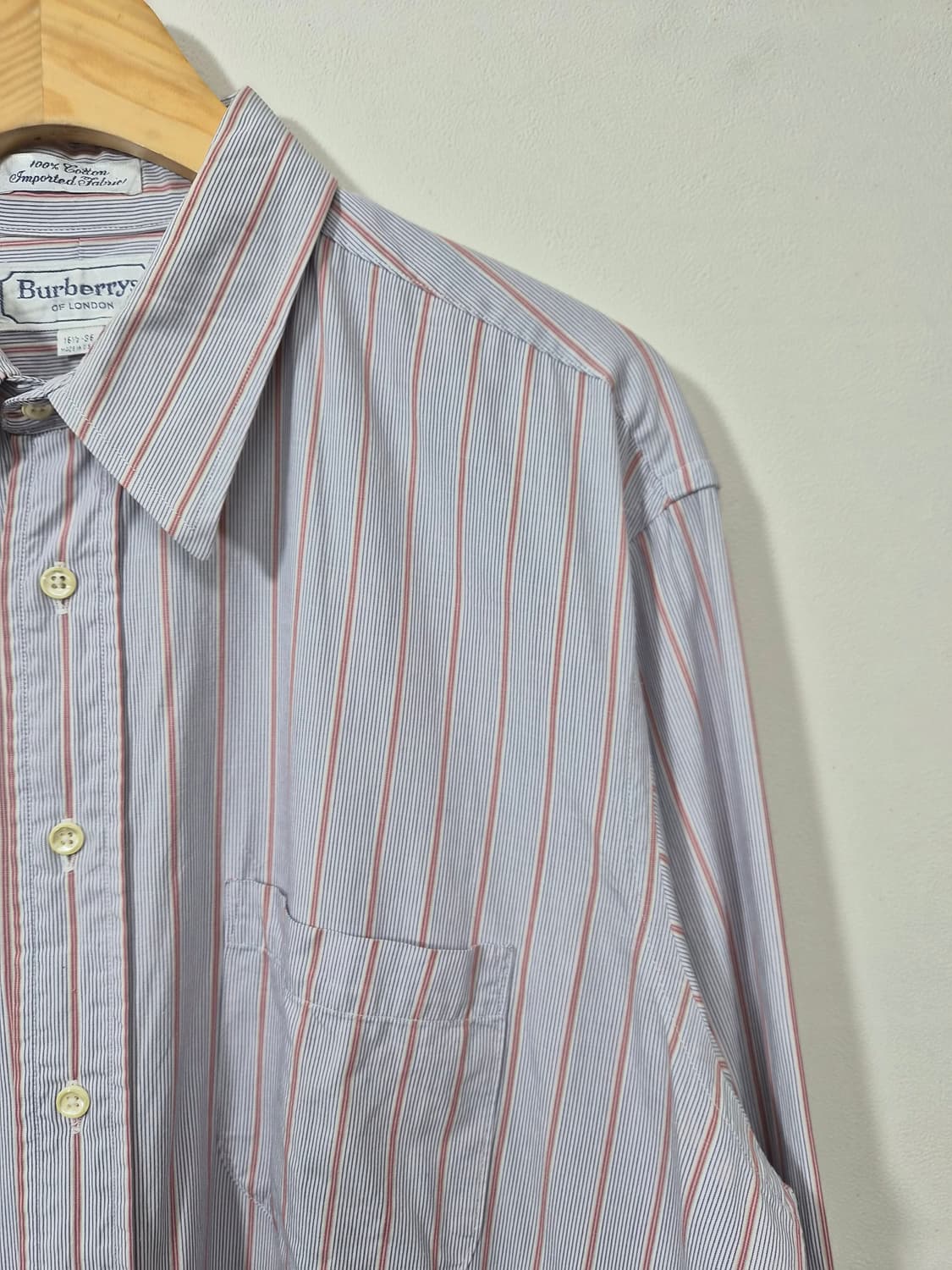버버리 스트라이프 셔츠 L~XL - S50 상품이미지3