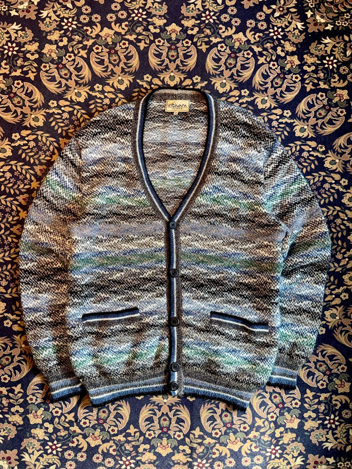 Interwara 알파카 지오메트릭 가디건 상품이미지1