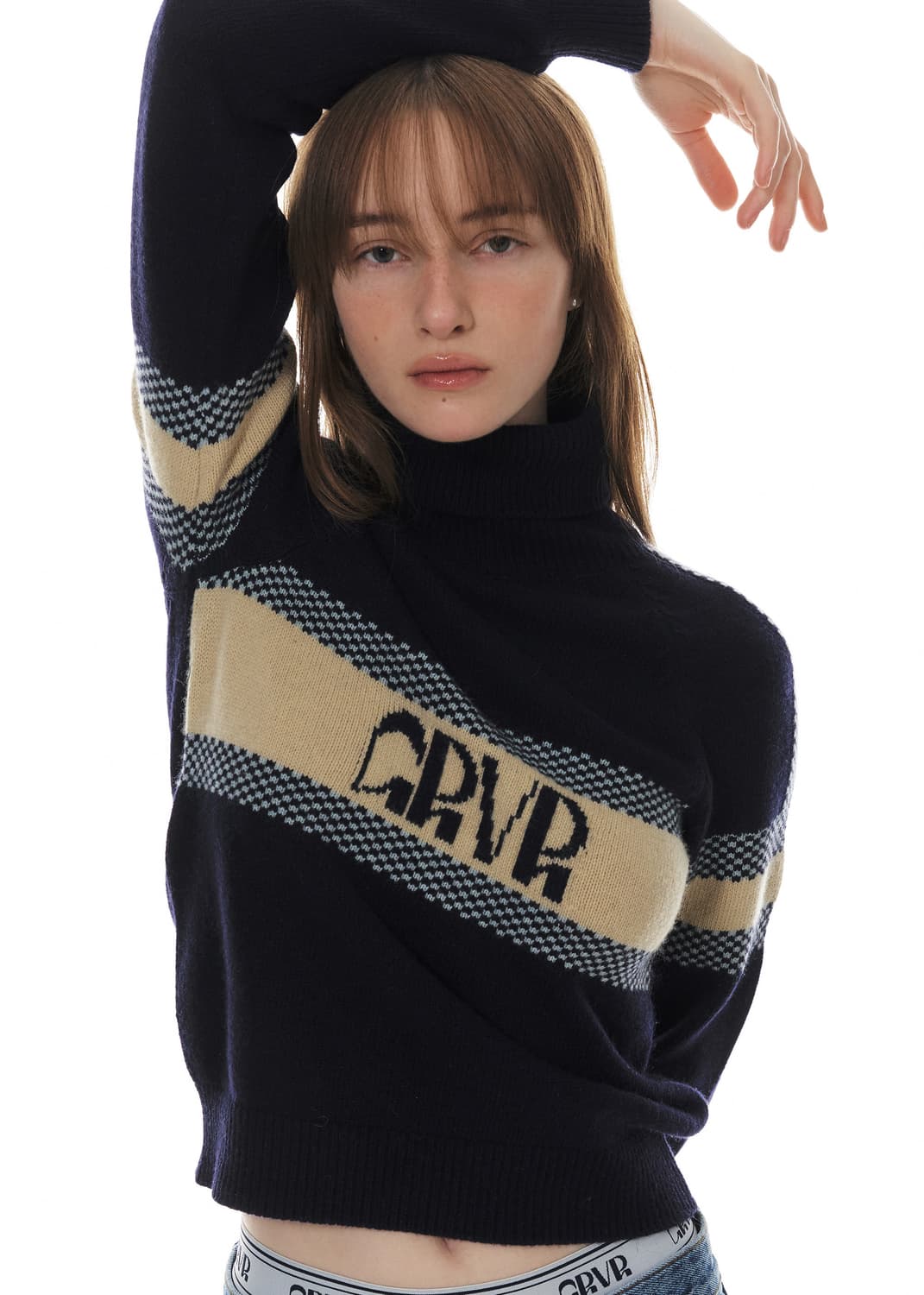 그로브 터틀넥 니트 네이비 상품이미지4