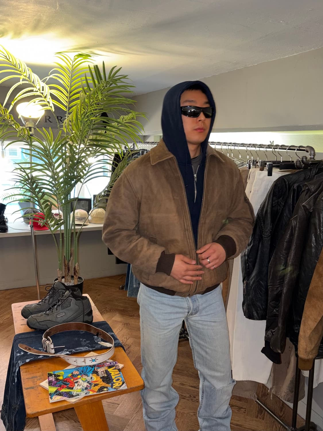90’s Jako genuine leather bomber jacket  상품이미지3