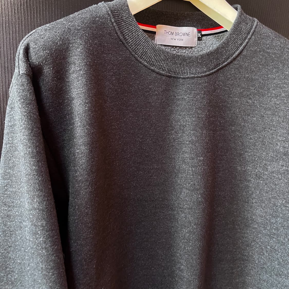  톰 브라운 기모 스웻 셔츠 4bar, 트리컬러 상품이미지5