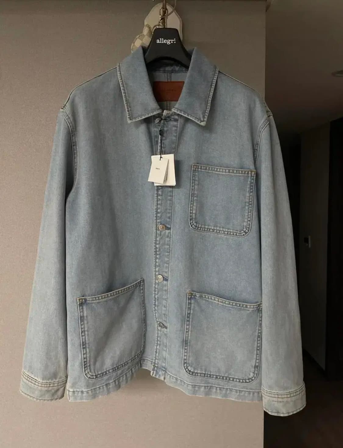 산드로 옴므 데님 워크자켓 XL 판매합니다 상품이미지1