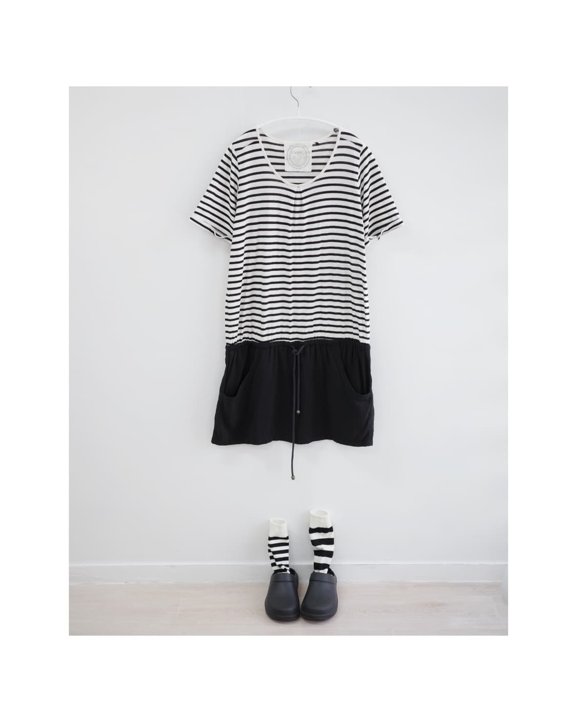 Stripe cargo layerd one-piece 상품이미지1
