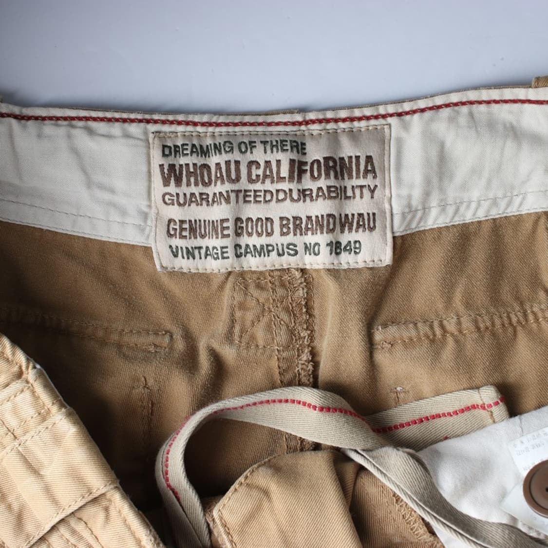 후아유 베이지 멀티 포켓 카고 하프 팬츠 L 상품이미지5