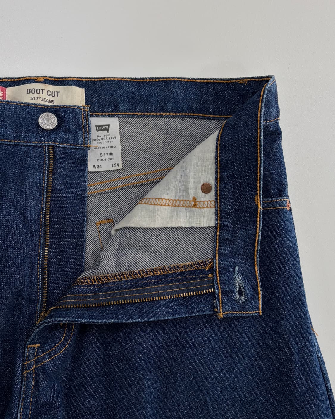 [34인치]리바이스 00s 멕시코산 517 부츠컷 데님 팬츠 상품이미지6