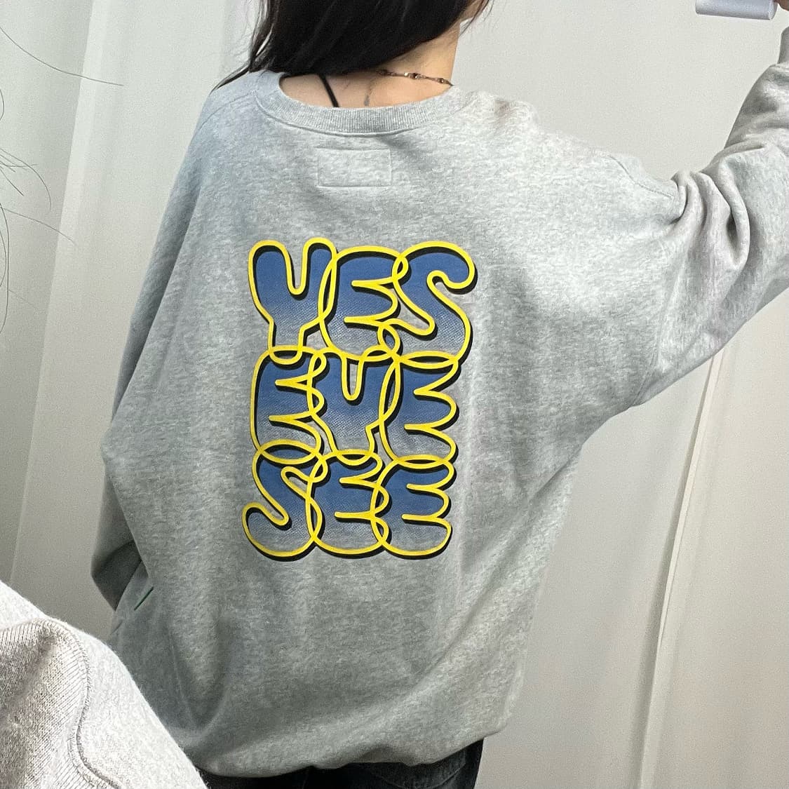 YESEYESEE gray sweatshirts 상품이미지4