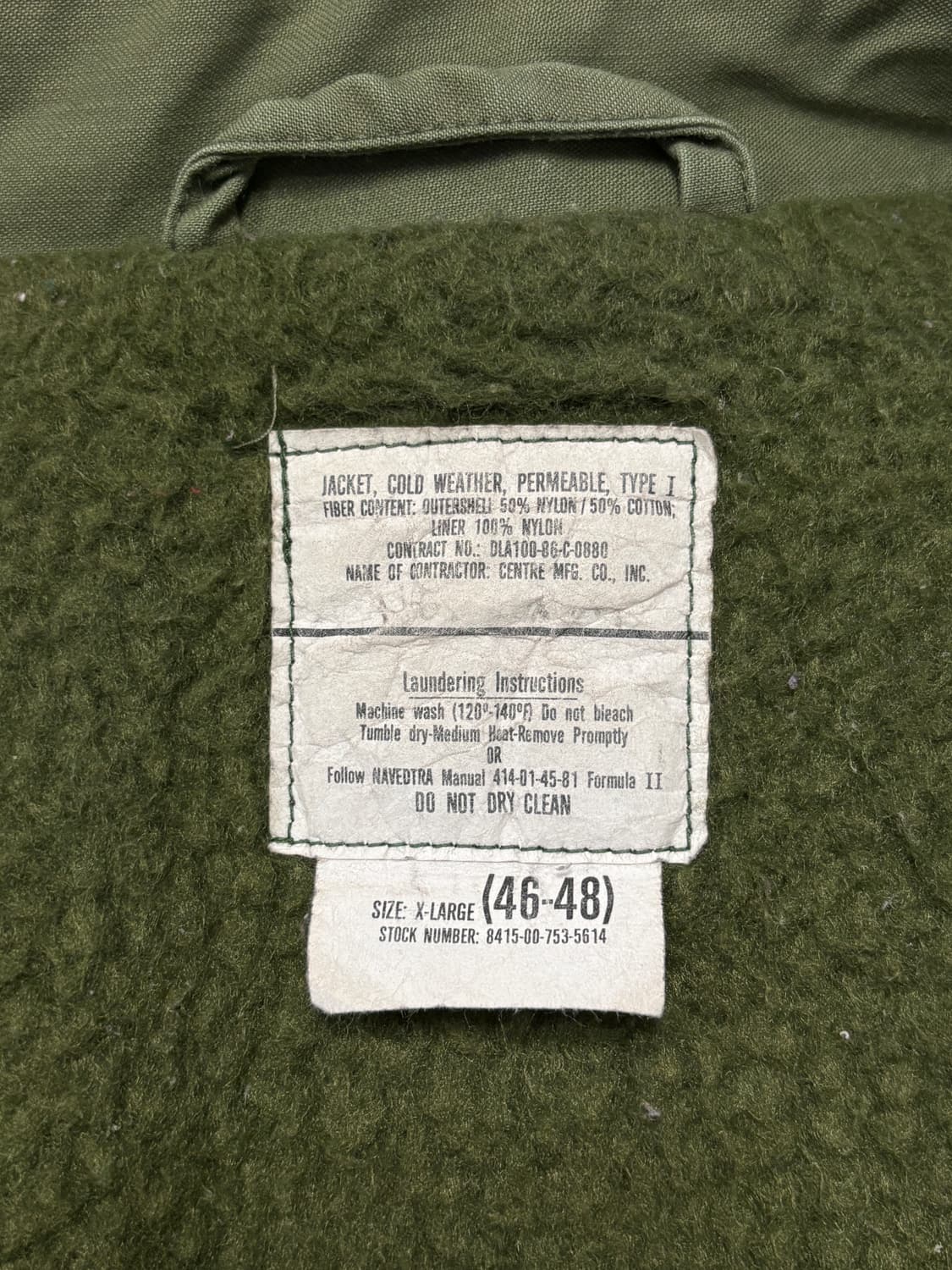 80s 오리지널 A-2 미해군 덱자켓 상품이미지4