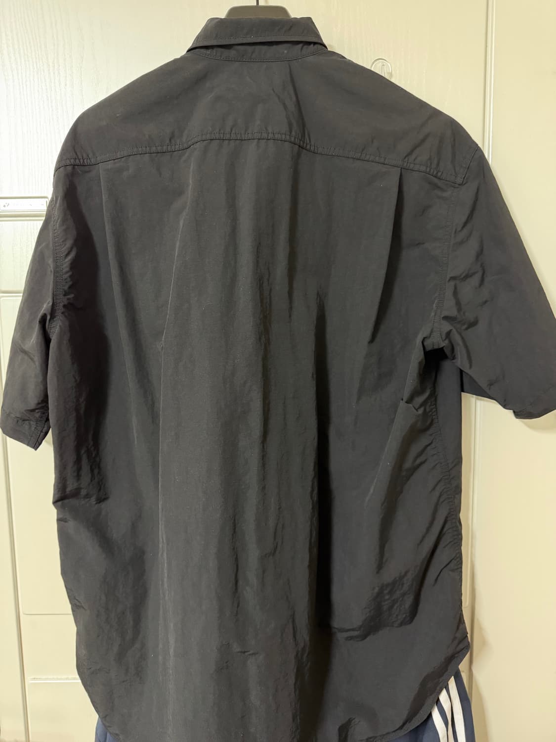 꼼데가르송 옴므 S/S 나일론 반팔 셔츠(Black) 상품이미지2