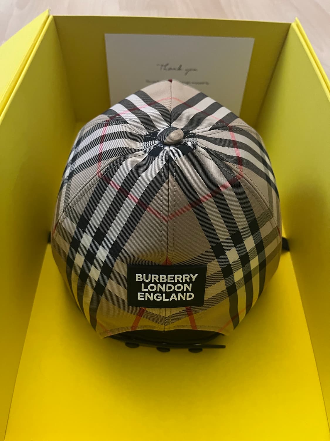 (W)버버리 로고 아플리케 빈티지 체크 캡 아카이브 베이지 상품이미지4